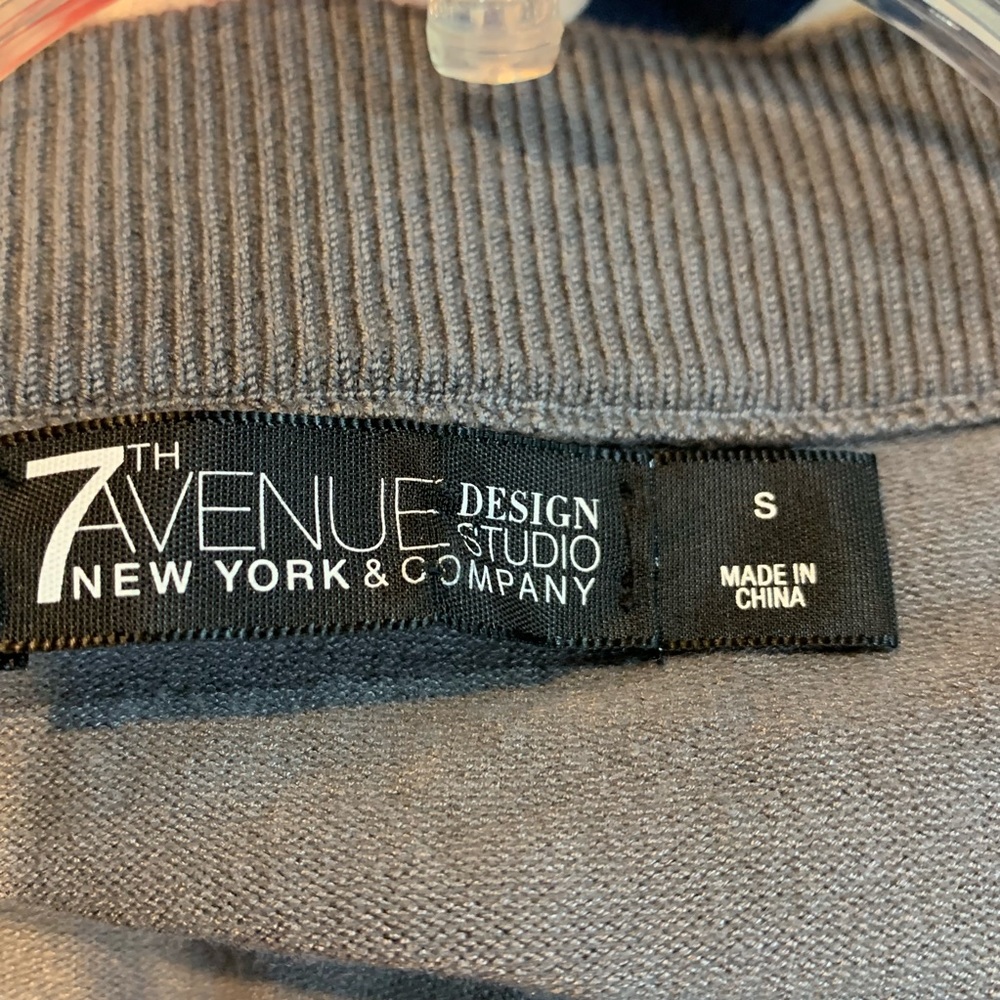 7th Avenue NY &Co  jeweled tulle sleeve sweater - Picture 6 of 6